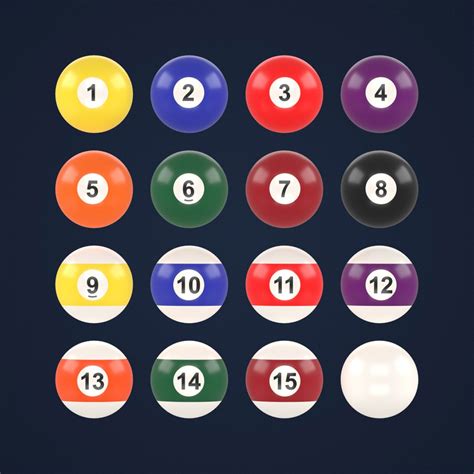 3D Billiard balls model - TurboSquid 2017014