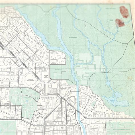Resident Evil - Raccoon City - Vintage Plat Map - 16x20 – KnerdKraft - map of raccoon city
