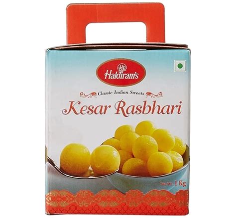 Buy Best Haldiram's Delhi Tin Sweet Kesar Rasbhari Online|Mirchi