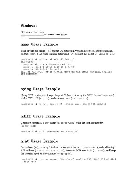 Nmap Output Examples 的图像结果
