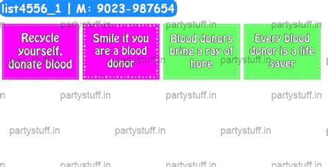 Blood Donation Occasion Tambola, Paper Games, Props Designs