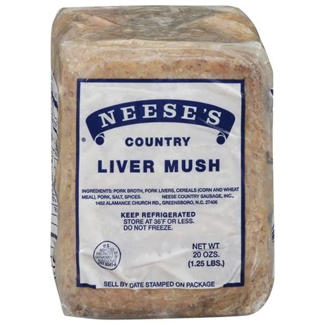 Neese's Liver Mush, Country (20 oz) Delivery or Pickup Near Me - Instacart