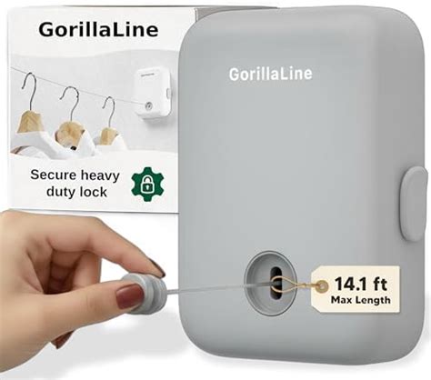 GORILLALINE - Retractable Clothesline Indoor Outdoor | Heavy Duty ...