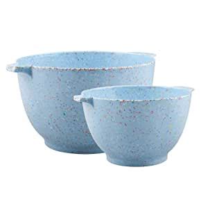 Buy Zak Designs 2-Piece Sprinkles Batter Mixing Bowl Set, Sky Blue ...