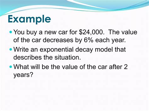 Exponential Decay Model Example 的图像结果