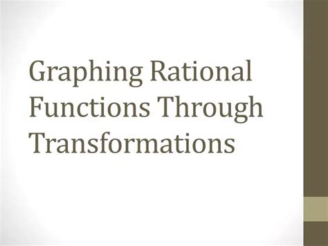 Graphing Rational Functions with Transformation 的图像结果