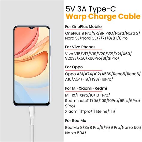 Wecool Unbreakable Soft 5A Type C Cable Supports Fast Charging, Quick ...