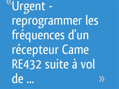 Image result for Reprogrammer Une Telecommande Came
