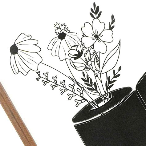 Floral Toilet Paper Wall Art 11x14 | At Home