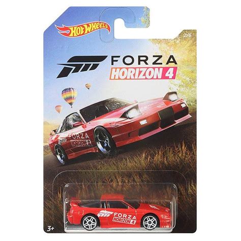 Buy Hot Wheels Forza Horizon 4 96 Nissan 180SX Type X Scale 1:64 Red ...