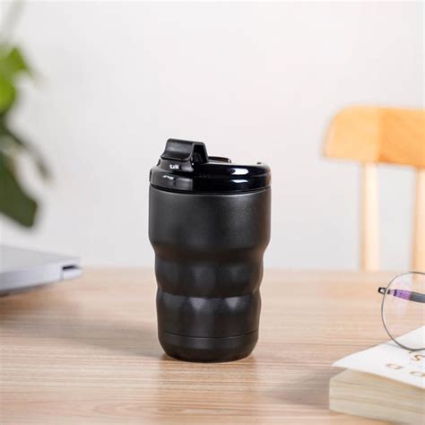 Sleek Black Stainless Steel Travel Coffee Tumbler 355ml Online ...