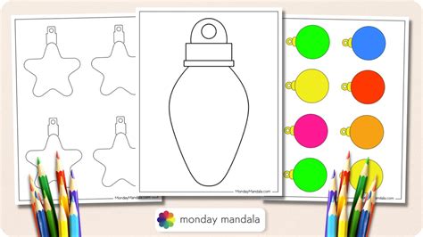 Christmas Bulb Printable