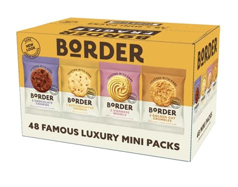 Buy Border Biscuits 48 Packs, Mini Multipacks Biscuits Box, 4 Flavour ...