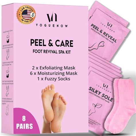 Amazon.com: Foot Mask Spa Kit (Pack of 8) -2x Foot Peeling Mask + 6x ...