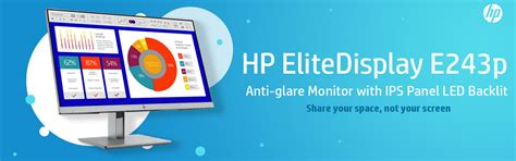HP EliteDisplay E243P 24-inch FHD LED Sureview Monitor 5FT13AA ...