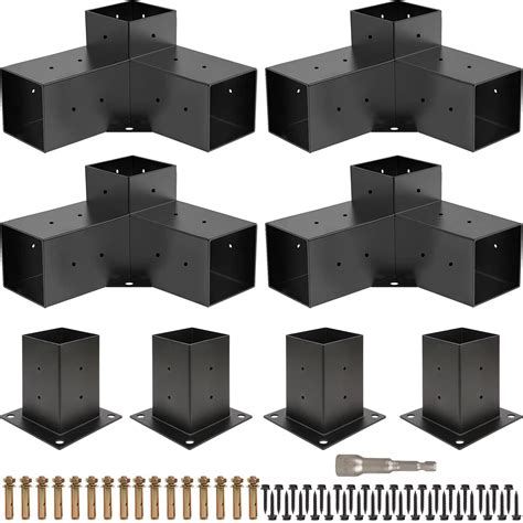 Buy Pergola Kit, Pergola Brackets 3-Way Right Angle Corner Bracket ...