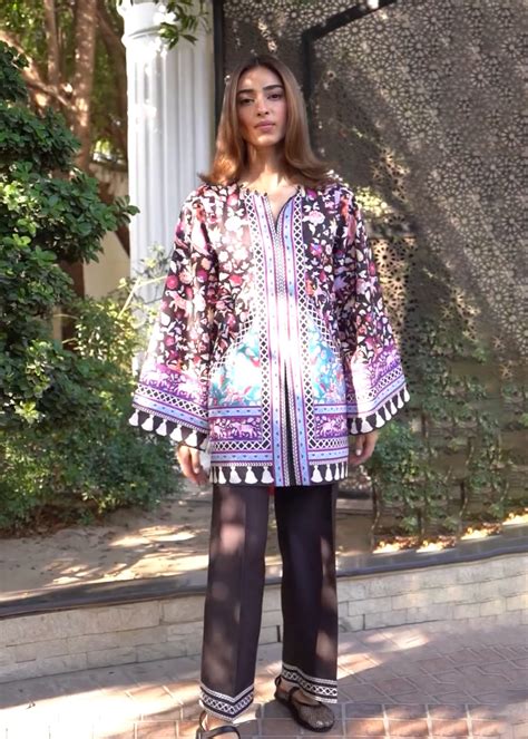 Vibrant Floral & Geometric Digital Printed Rayon Co-ord Set U13