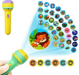 CRAZYGOL 3 Slides 24 Patterns Mini Projector Torch Slide Flashlight ...
