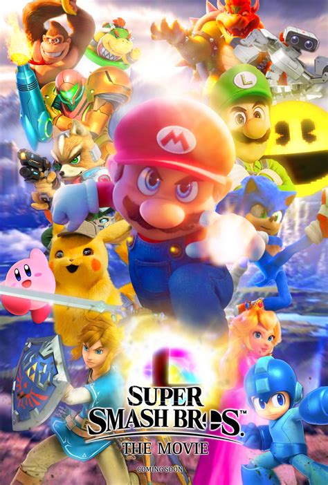 Super Smash Bros The Movie poster by AndrewTrotter on DeviantArt