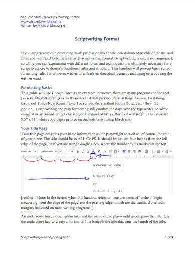 Script Writing Examples 的图像结果