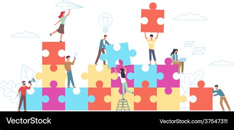 Puzzle Teamwork Vector 的图像结果