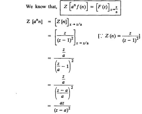 Image result for Z-Transforms Recurrence Formula