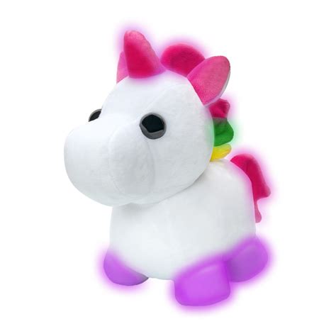 Adopt Me! Neon Unicorn Light-Up Plush | Jazwares