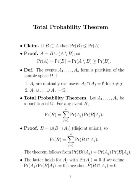 Image result for Total Probability Theorem