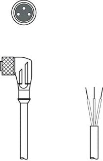 Leuze KD U-M8-3W-V1-300 Connection cable– Industrial Megamart