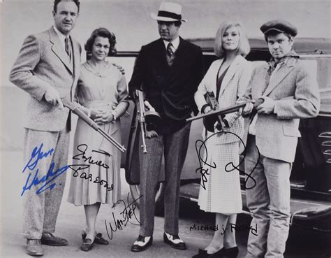 Bonnie and Clyde Movie Oversized Cast Signed Photograph