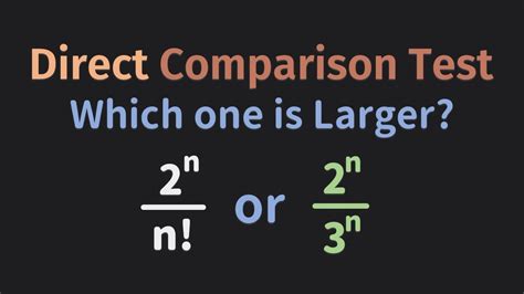 Image result for Direct Comparison Test Calculus