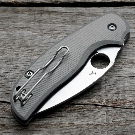 Spyderco Sage 6 Scales – Aggressive Agent Milling - Contoured - Cerakote