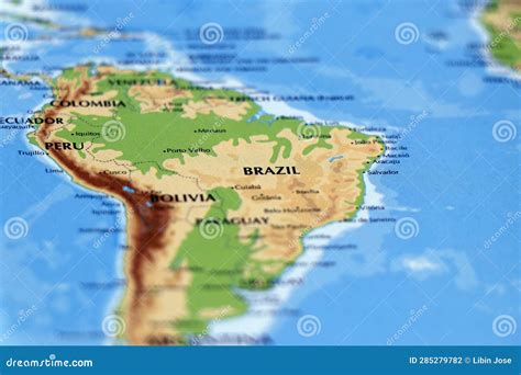 Map Of Colombia And Brazil
