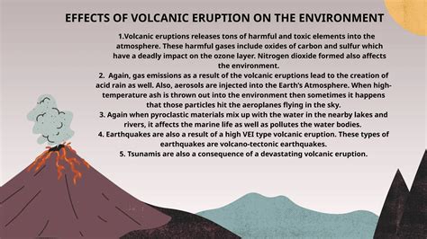 Effects Of Volcanic Eruption On The Environment