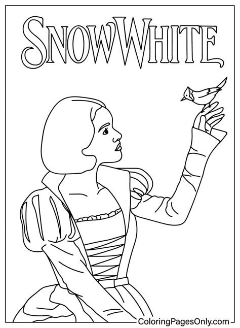 Snow White Coloring Sheet Free