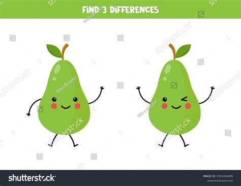 Find Three Differences Between Two Pictures Stock Vector (Royalty Free ...