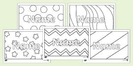 Editable Bookmarks With Names - Primary Resources - Twinkl