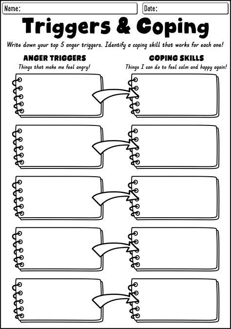 13 Coping Skills Worksheets - Free PDF at worksheeto.com