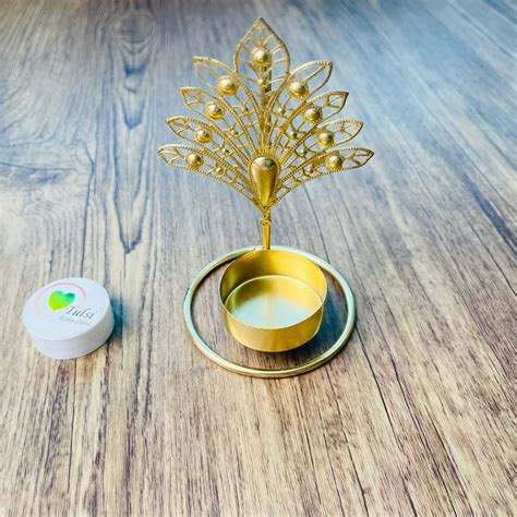 Standing Metal T-Light Holder (B) – Tulsi Resin Store