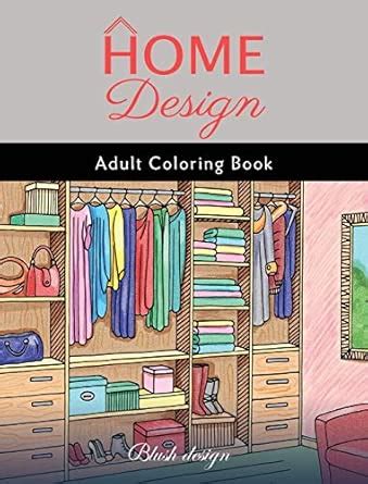 Home Design: Adult Coloring Book : Design, Blush: Amazon.in: Books