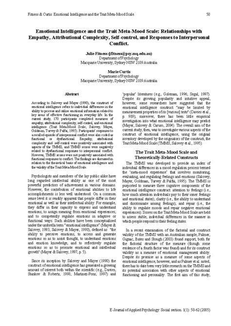 Mq-14026-Publisher+version+(open+access) - Emotional Intelligence and ...