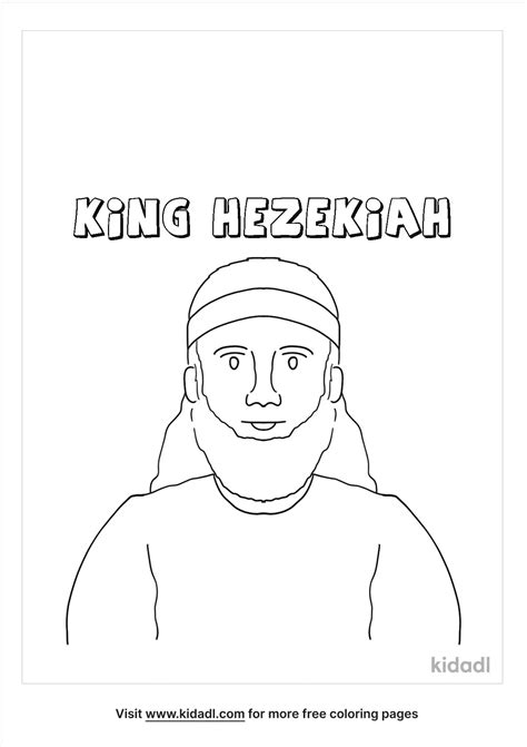 Hezekiah Coloring Page King Hezekiah And Isaiah Coloring Page ...