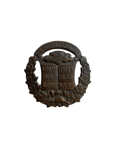 WW1 Canadian CEF University Overseas Company Cap Badge - Military ...