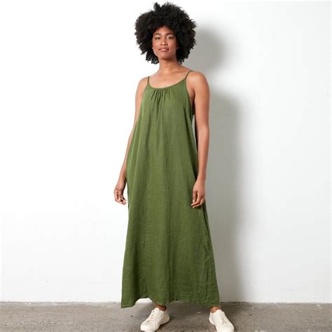 Full Length Linen Maxi Dress - The Dressing Room NZ