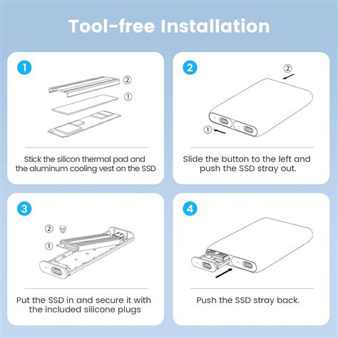 Buy 2022 Dual-Bay M.2 NVME+NVME SSD Enclosure,Type-C to Type-C/USB-A M2 ...