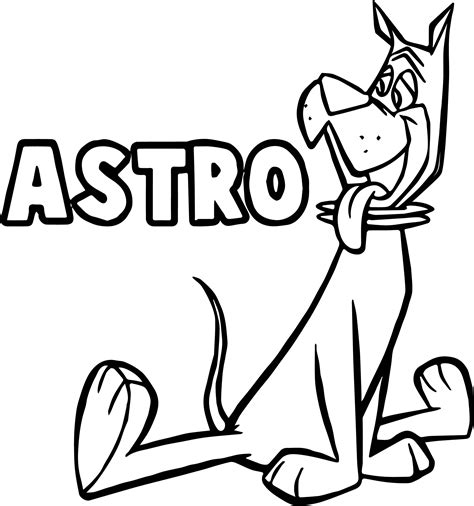 Astro From The Jetsons Coloring Page - Wecoloringpage.com