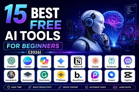 15 Best Free AI Tools for Beginners in 2026 (No Experience Needed)