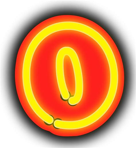 Image result for 0 Number Neon Sign
