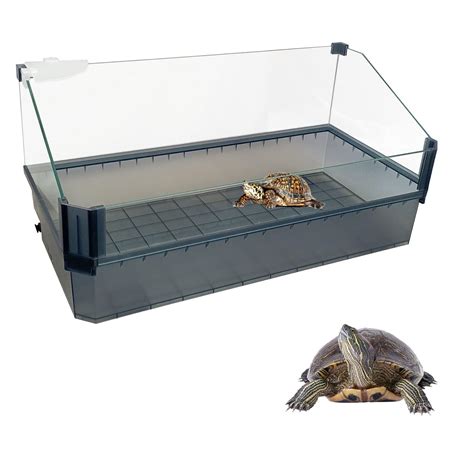 Jainsons Pet Products Turtle Tank, Full View Visually Tortoise Aquarium ...