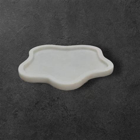 Hand-Carved Amoeba Shape Marble Tray | Elegant Decorative Bowl | AVI ...